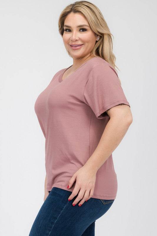 Plus Size Basic Short Sleeve T-shirt - Shop Style & More | Fresh Looks, Everyday Deals & Free Shipping