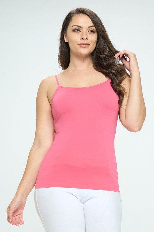 Seamless Long Spaghetti Strap Long Camisole Top - Shop Style & More | Fresh Looks, Everyday Deals & Free Shipping