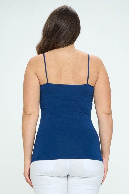 Seamless Long Spaghetti Strap Long Camisole Top - Shop Style & More | Fresh Looks, Everyday Deals & Free Shipping