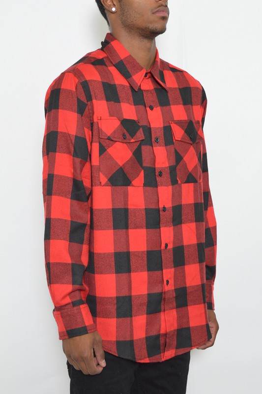 Checkered Long Sleeve Flannel Shirt - Shop Style & More | Fresh Looks, Everyday Deals & Free Shipping