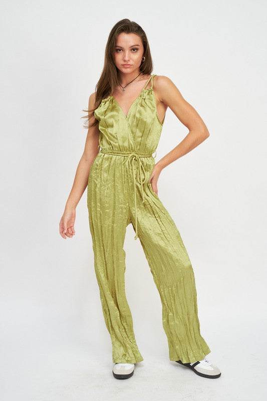 PLEARED WIDE LEG JUMPSUIT - Shop Style & More | Fresh Looks, Everyday Deals & Free Shipping