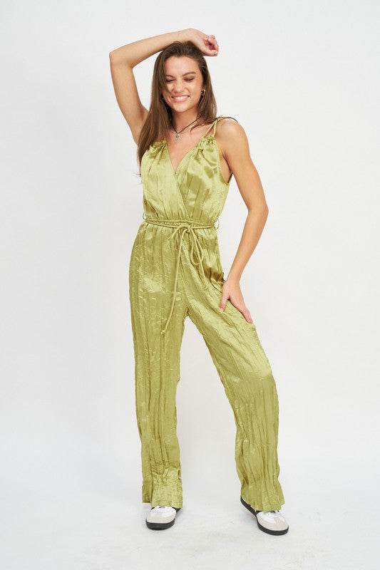PLEARED WIDE LEG JUMPSUIT - Shop Style & More | Fresh Looks, Everyday Deals & Free Shipping