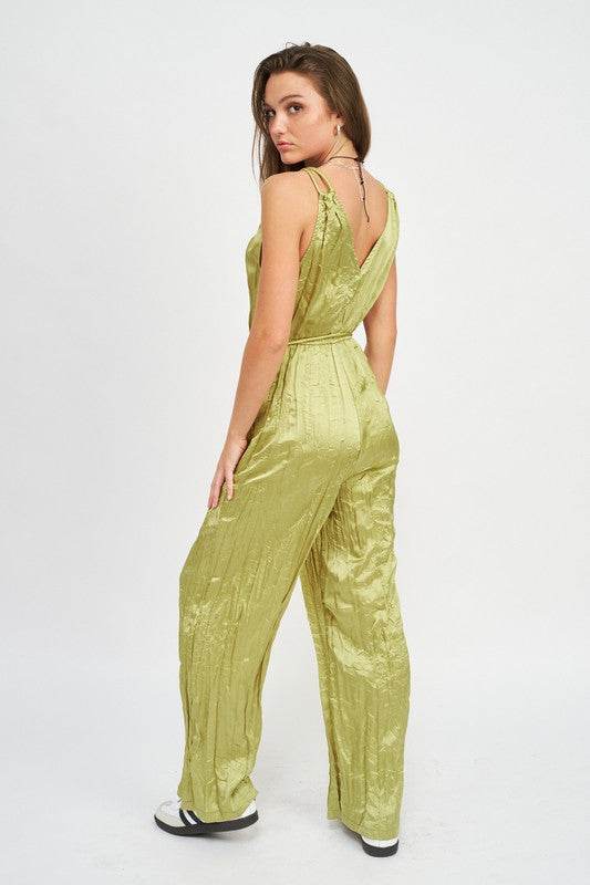 PLEARED WIDE LEG JUMPSUIT - Shop Style & More | Fresh Looks, Everyday Deals & Free Shipping