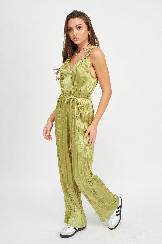 PLEARED WIDE LEG JUMPSUIT - Shop Style & More | Fresh Looks, Everyday Deals & Free Shipping