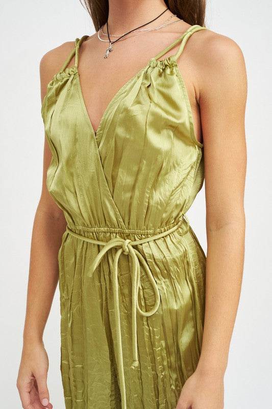 PLEARED WIDE LEG JUMPSUIT - Shop Style & More | Fresh Looks, Everyday Deals & Free Shipping