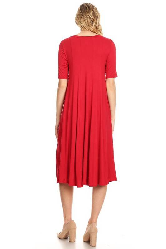 Jersey knit short sleeve oversized a-line dress - Shop Style & More | Fresh Looks, Everyday Deals & Free Shipping