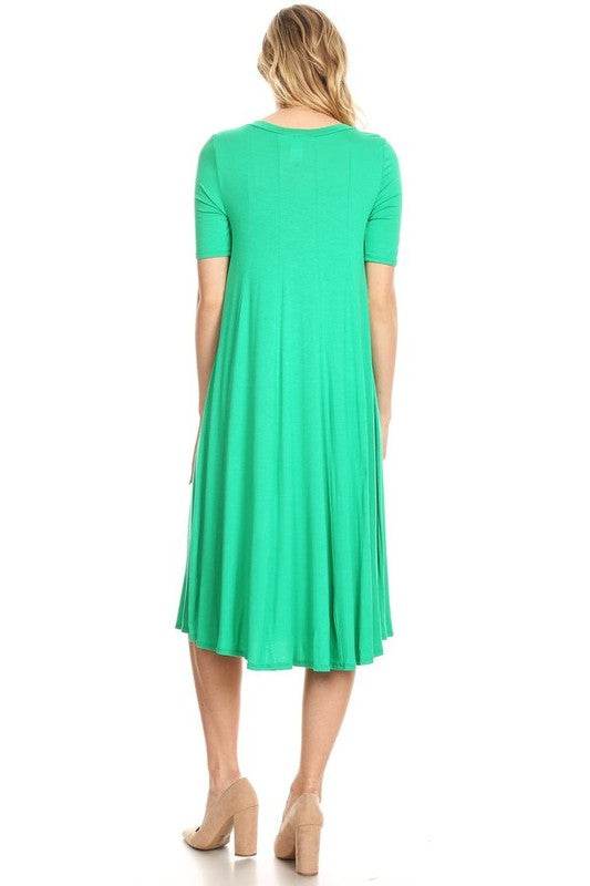 Jersey knit short sleeve oversized a-line dress - Shop Style & More | Fresh Looks, Everyday Deals & Free Shipping