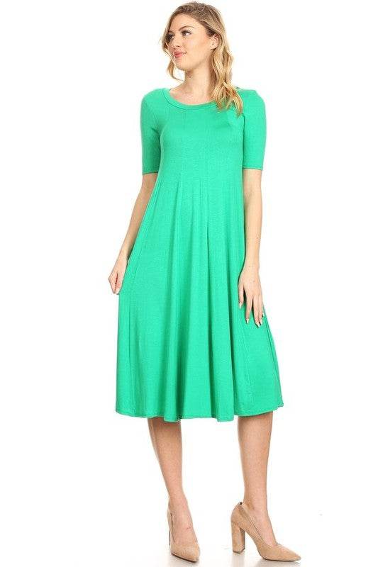 Jersey knit short sleeve oversized a-line dress - Shop Style & More | Fresh Looks, Everyday Deals & Free Shipping