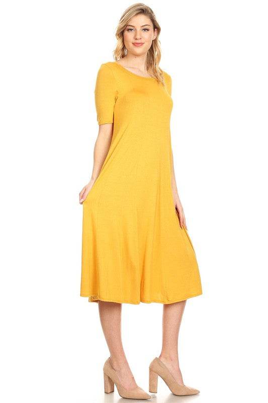 Jersey knit short sleeve oversized a-line dress - Shop Style & More | Fresh Looks, Everyday Deals & Free Shipping