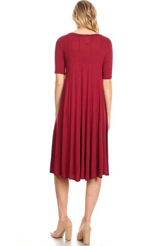 Jersey knit short sleeve oversized a-line dress - Shop Style & More | Fresh Looks, Everyday Deals & Free Shipping