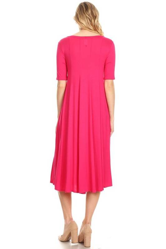 Jersey knit short sleeve oversized a-line dress - Shop Style & More | Fresh Looks, Everyday Deals & Free Shipping