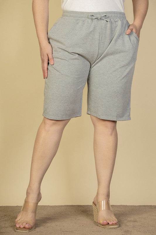 Plus Size French Terry Bermuda Shorts - Shop Style & More | Fresh Looks, Everyday Deals & Free Shipping