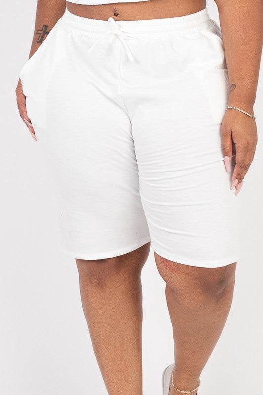 Plus Size French Terry Bermuda Shorts - Shop Style & More | Fresh Looks, Everyday Deals & Free Shipping
