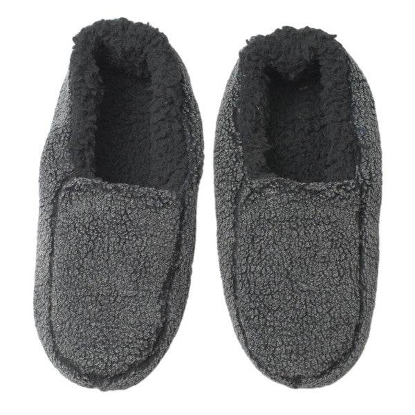 Sherpa Black - Men's Cozy Sherpa House Slippers - Shop Style & More | Fresh Looks, Everyday Deals & Free Shipping