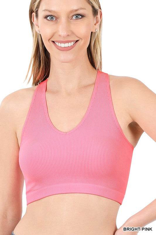 Ribbed Cropped Racerback Tank Top - Shop Style & More | Fresh Looks, Everyday Deals & Free Shipping