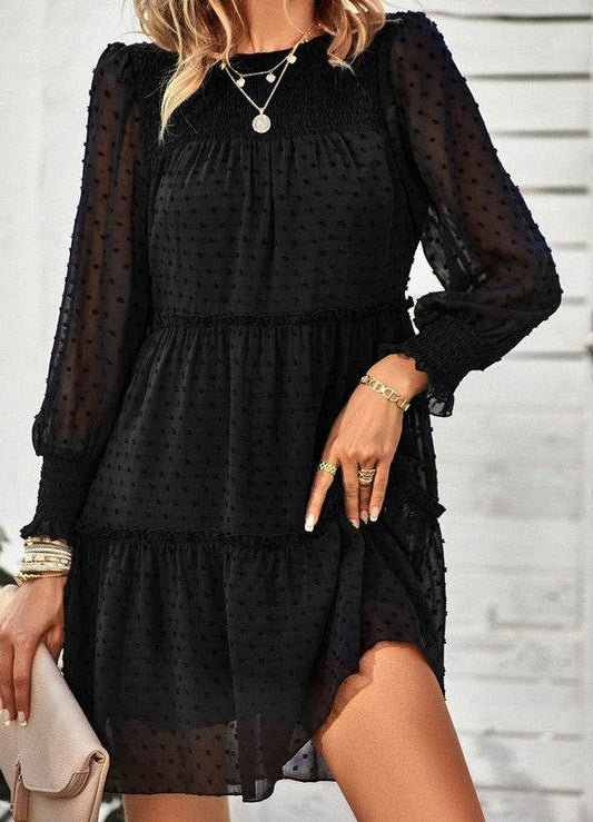 Swiss Dot Tiered Dress - Shop Style & More | Fresh Looks, Everyday Deals & Free Shipping