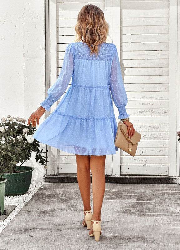 Swiss Dot Tiered Dress - Shop Style & More | Fresh Looks, Everyday Deals & Free Shipping