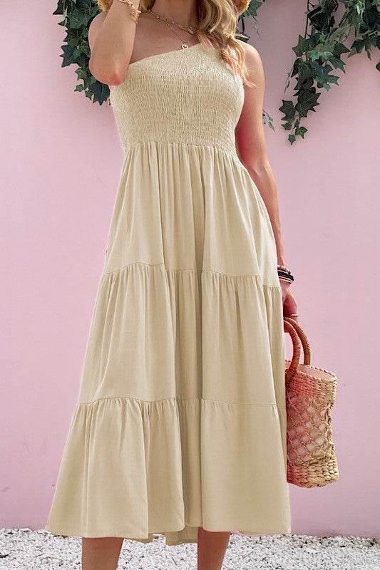 Solid One-Shoulder Dress - Shop Style & More | Fresh Looks, Everyday Deals & Free Shipping