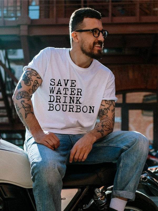Save Water Drink Bourbon Mens Tee - Shop Style & More | Fresh Looks, Everyday Deals & Free Shipping