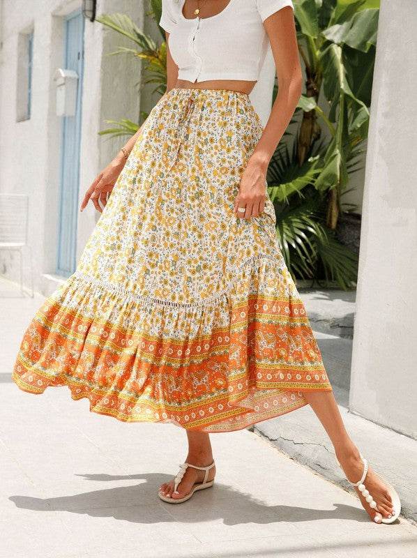 Floral midi skirt - Shop Style & More | Fresh Looks, Everyday Deals & Free Shipping