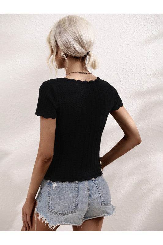 Ruffle detail top - Shop Style & More | Fresh Looks, Everyday Deals & Free Shipping