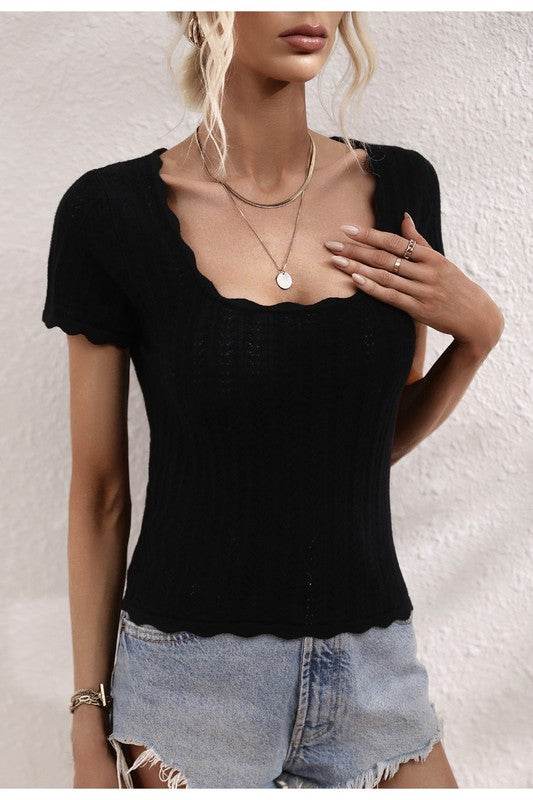 Ruffle detail top - Shop Style & More | Fresh Looks, Everyday Deals & Free Shipping