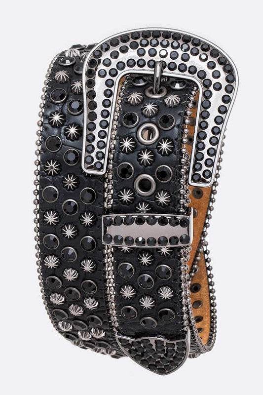 Mix Studs Crystal Western Belt - Shop Style & More | Fresh Looks, Everyday Deals & Free Shipping