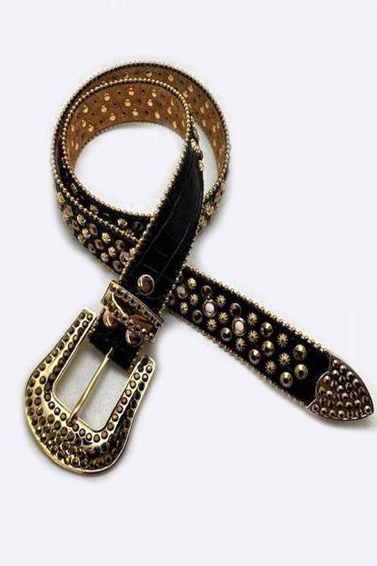 Mix Studs Crystal Western Belt - Shop Style & More | Fresh Looks, Everyday Deals & Free Shipping