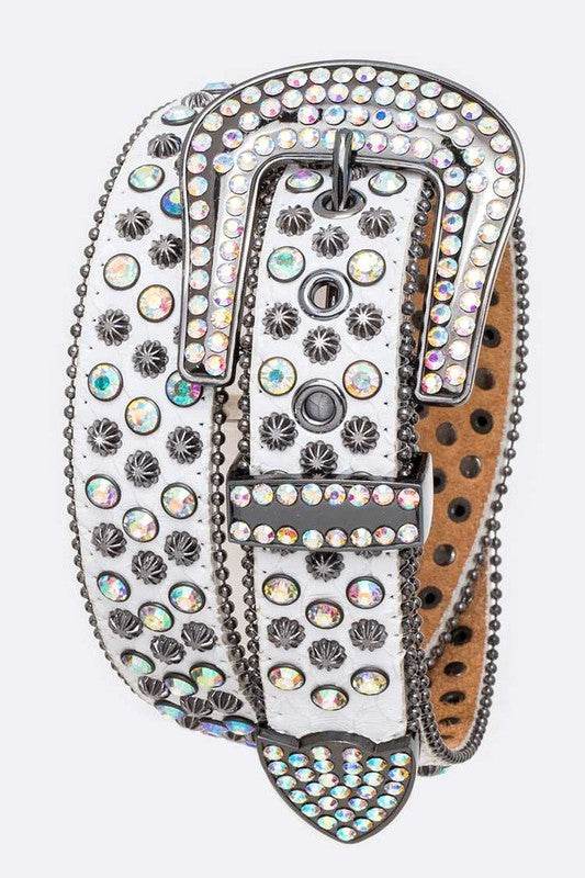 Mix Studs Crystal Western Belt - Shop Style & More | Fresh Looks, Everyday Deals & Free Shipping