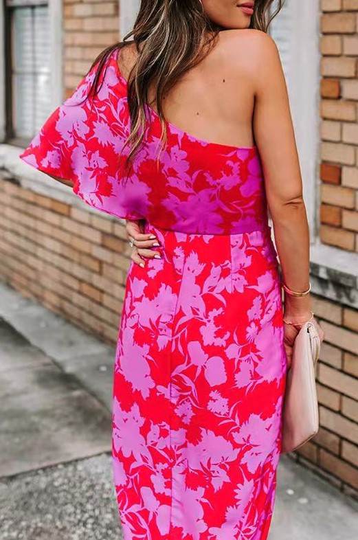 Floral One Shoulder Dress - Shop Style & More | Fresh Looks, Everyday Deals & Free Shipping