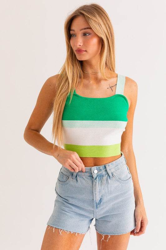 Stripe Knit Tank - Shop Style & More | Fresh Looks, Everyday Deals & Free Shipping