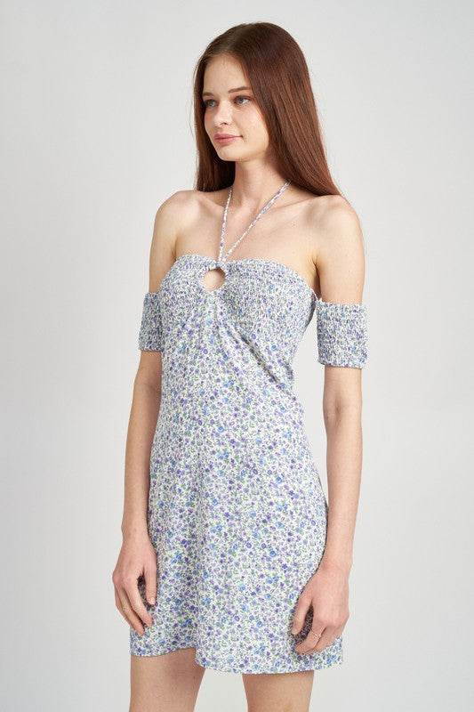 OFF SHOULDER SMOCKED BABYDOLL DRESS - Shop Style & More | Fresh Looks, Everyday Deals & Free Shipping