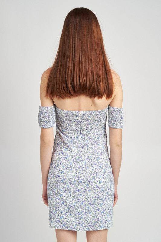 OFF SHOULDER SMOCKED BABYDOLL DRESS - Shop Style & More | Fresh Looks, Everyday Deals & Free Shipping
