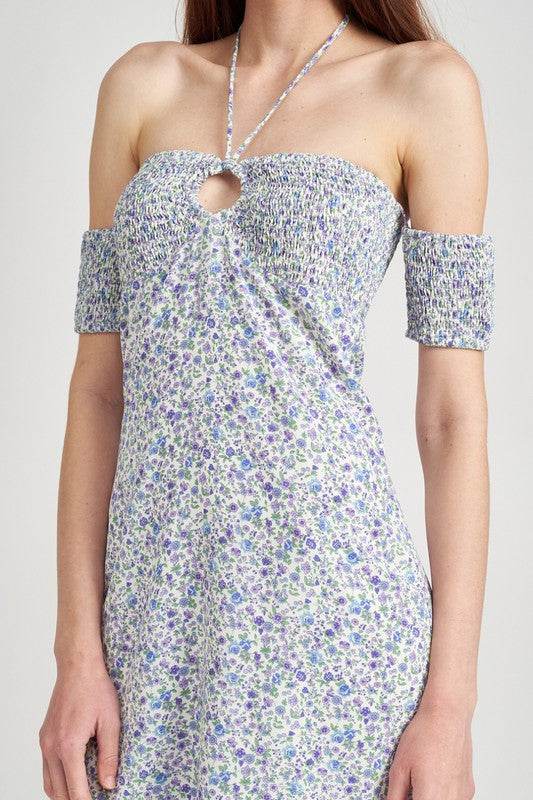 OFF SHOULDER SMOCKED BABYDOLL DRESS - Shop Style & More | Fresh Looks, Everyday Deals & Free Shipping