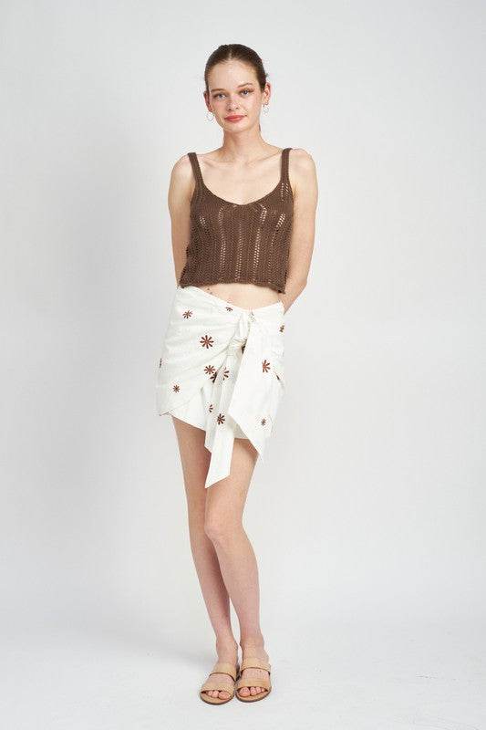 SARONG LOOK PRINTED MINI SKIRT - Shop Style & More | Fresh Looks, Everyday Deals & Free Shipping