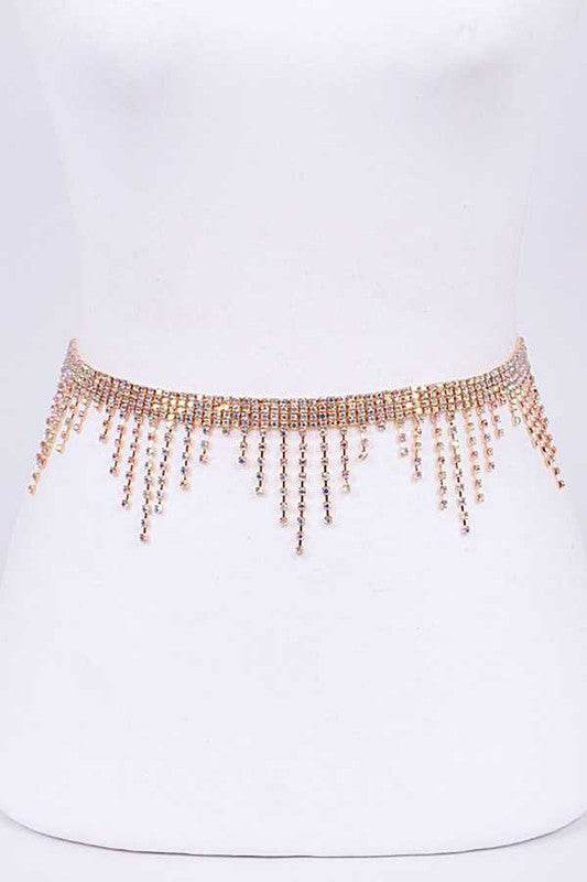 Rhinestone Fringe Chain Belt - Shop Style & More | Fresh Looks, Everyday Deals & Free Shipping