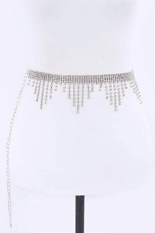Rhinestone Fringe Chain Belt - Shop Style & More | Fresh Looks, Everyday Deals & Free Shipping