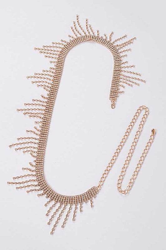 Rhinestone Fringe Chain Belt - Shop Style & More | Fresh Looks, Everyday Deals & Free Shipping