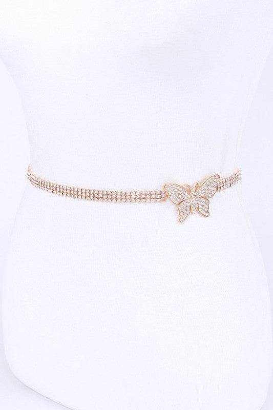 Rhinestone Butterfly Chain Belt - Shop Style & More | Fresh Looks, Everyday Deals & Free Shipping