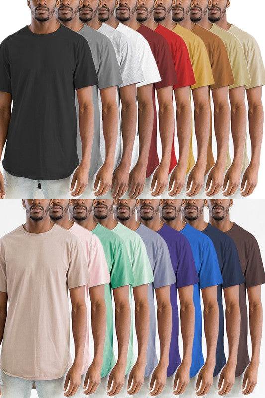 Extended Scallop Round Neck Tshirt - Shop Style & More | Fresh Looks, Everyday Deals & Free Shipping