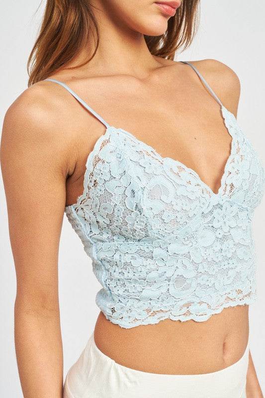LACE CAMI BRALETTE TOP - Shop Style & More | Fresh Looks, Everyday Deals & Free Shipping