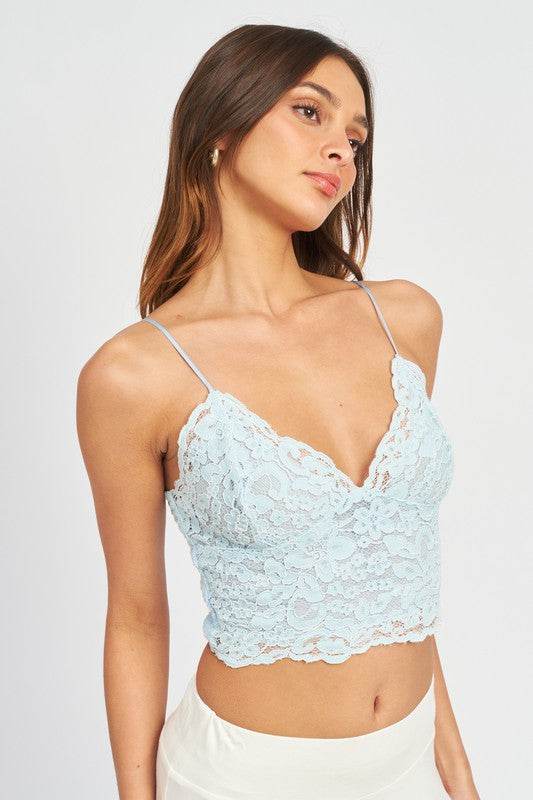 LACE CAMI BRALETTE TOP - Shop Style & More | Fresh Looks, Everyday Deals & Free Shipping