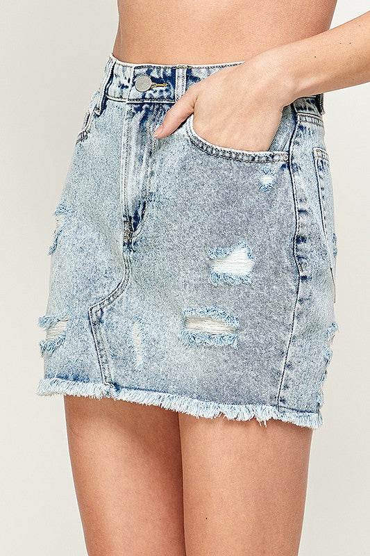 Ladies Denim Mini Skirt - Shop Style & More | Fresh Looks, Everyday Deals & Free Shipping