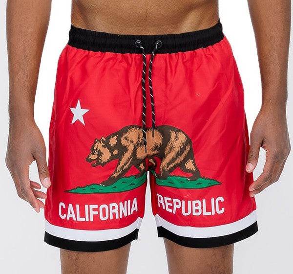 California CA Bear Swim Trunks Board Shorts - Shop Style & More | Fresh Looks, Everyday Deals & Free Shipping