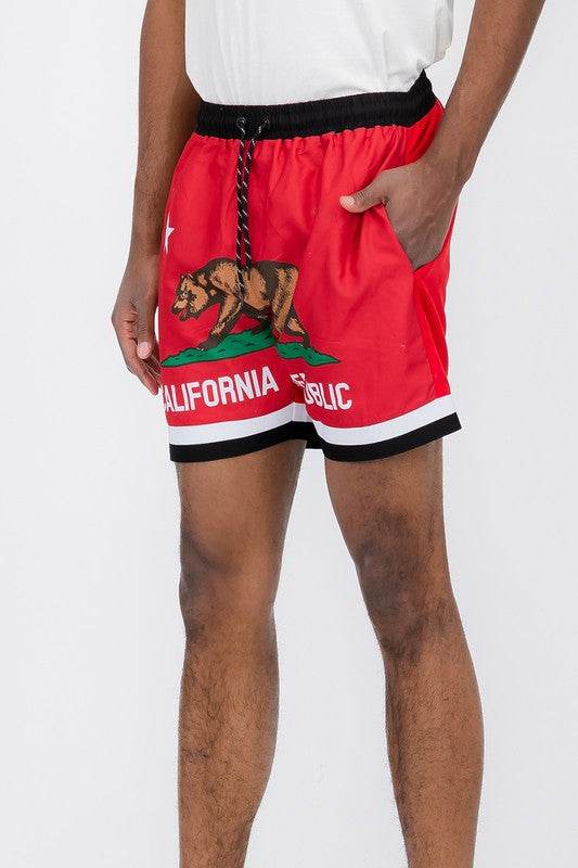 California CA Bear Swim Trunks Board Shorts - Shop Style & More | Fresh Looks, Everyday Deals & Free Shipping