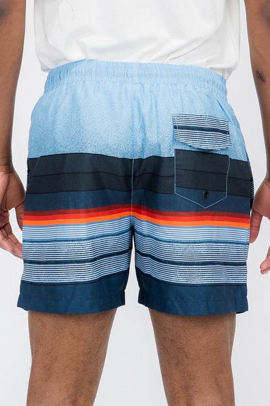 Blue stripes Swim Trunks Board Shorts - Shop Style & More | Fresh Looks, Everyday Deals & Free Shipping