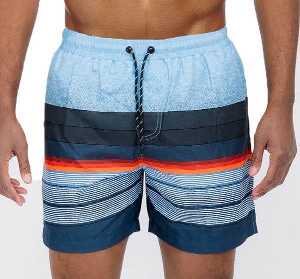 Blue stripes Swim Trunks Board Shorts - Shop Style & More | Fresh Looks, Everyday Deals & Free Shipping