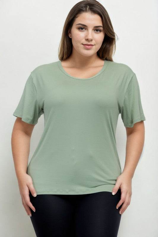 Plus Size Basic Short Sleeve T-shirt - Shop Style & More | Fresh Looks, Everyday Deals & Free Shipping