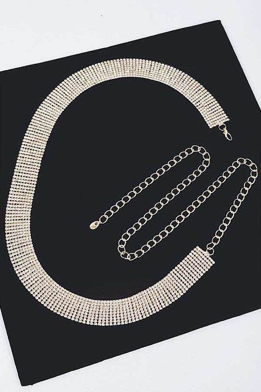 Classic Rhinestone Chain Belt - Shop Style & More | Fresh Looks, Everyday Deals & Free Shipping