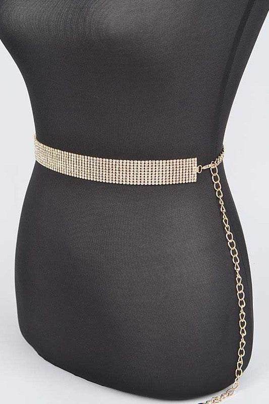 Classic Rhinestone Chain Belt - Shop Style & More | Fresh Looks, Everyday Deals & Free Shipping
